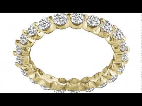 14k 5ct Common Prong Diamond Eternity Band, Ring Sizes 4 to 9 1/2 - SuperJeweler.com