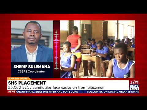 SHS placement: 55,000 BECE candidates face exclusion from placement