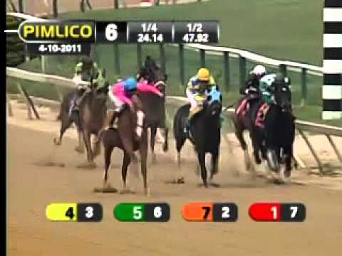 Pimlico April 10, 2011 Race 6