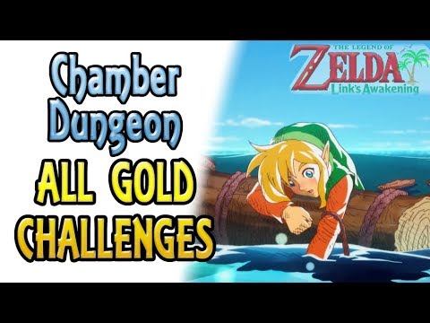 The Legend of Zelda: Link's Awakening - Chamber Dungeon ALL gold challenges guide