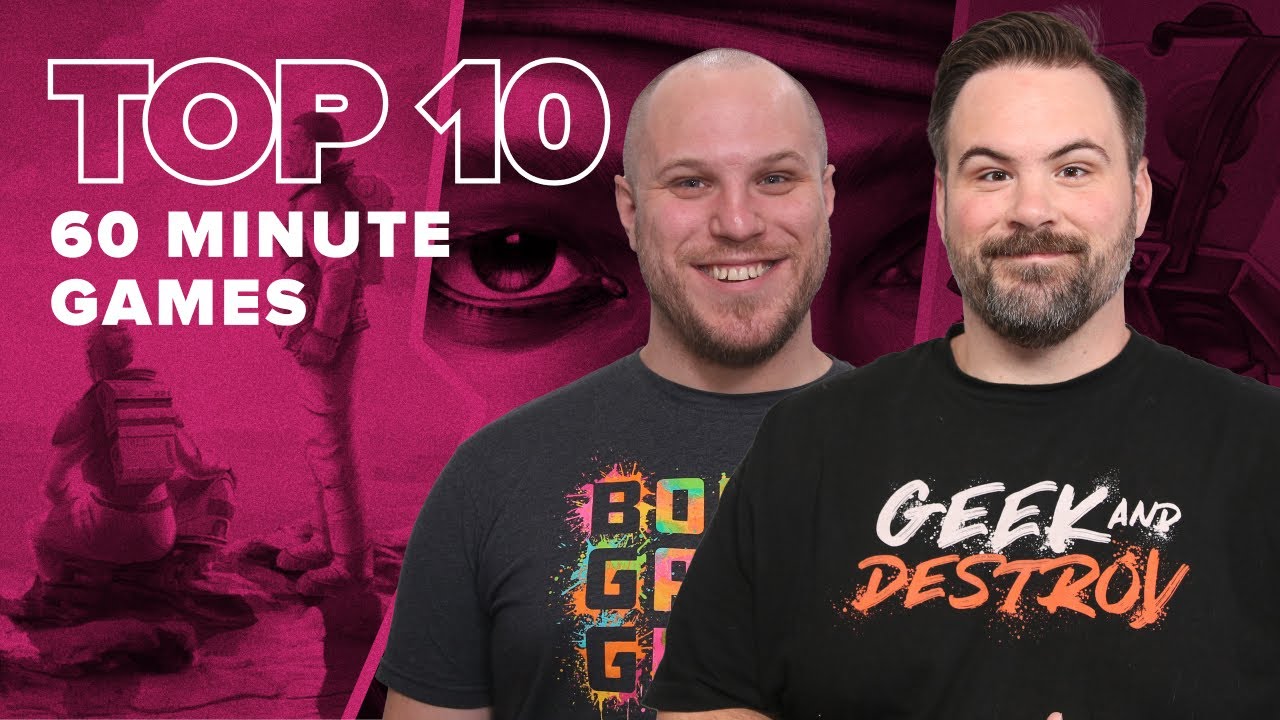 【ボドゲランキング】60分で遊べる中量級TOP10【BGG厳選】