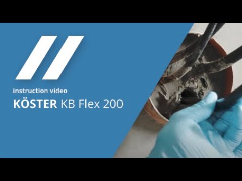 KÖSTER KB-Flex 200 - Water pressure-tight sealing for pipe and media penetrations