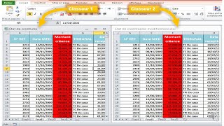 comment comparer deux classeurs Excel