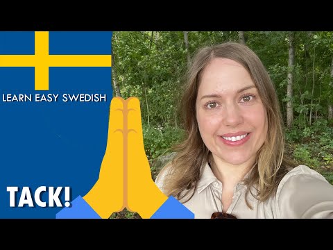 Learn Easy Swedish - (I speak slow Swedish with subtitles) - Tack!