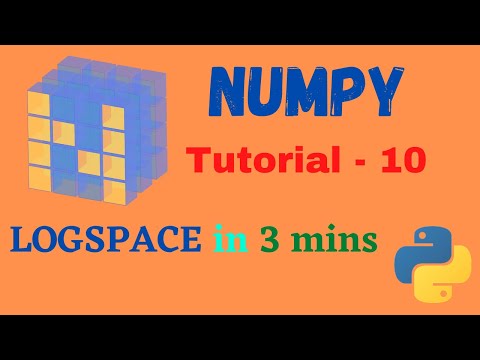 Numpy Tutorial 10 Logspace Function In Numpy