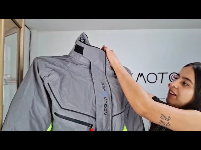 Vídeo relacionado con A-Pro Traje de lluvia impermeable para moto, 1 pieza, talla L