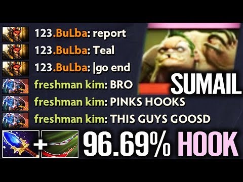SumaiL PUDGE mid is Back!! 96,69% HOOK Destroy MID - Dota 2 Top MMR plays