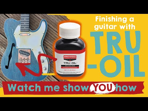 Finishing a guitar with Tru-Oil: Profession Luthier shows YOU the best technique!
