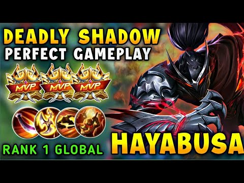 Hayabusa Deadly Shadow !! Perfect Gameplay by Supreme 1 Hayabusa - Mobile Legend Bang Bang