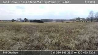 preview picture of video 'Lot 4 - Private Road 532/SR754 Big Prairie OH 44611'
