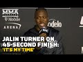 Jalin Turner Reacts To Monstrous 45-Second Finish Of Brad Riddell: 'It's My Time' | UFC 276