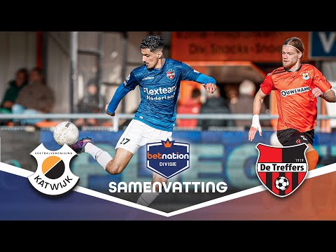 DUBBELE RODE KAART NA OPSTOOTJE 🟥 | VV Katwijk vs. De Treffers| Samenvatting Betnation Divisie 23/24