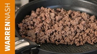 How to separate Fat from Ground Beef - 60 second video - Recipes by Warren Nash