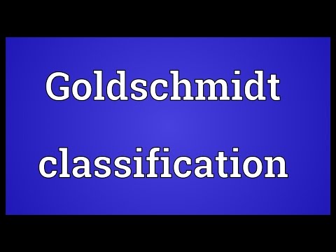 Goldschmidt classification Meaning
