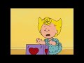 Sally Brown Holding Valentine Cards Lost And Found Scene