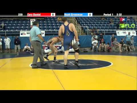 Junior 220 - Cory Daniel (Maryland) vs. Noah Grossman (Idaho)