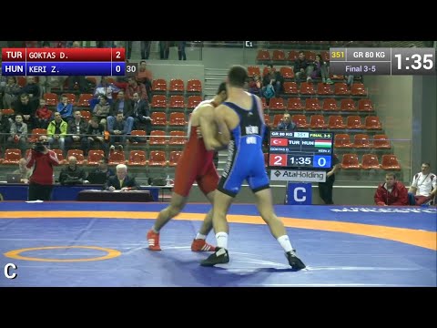 BRONZE GR - 80 kg: Dogan GOKTAS (TUR) df. Zoltan KERI (HUN), 8-2
