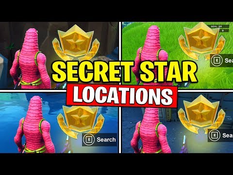 ALL SECRET BATTLE STARS Season 10 - Fortnite Week 1 to 5 Locations (SEASON X) | TamashaBera