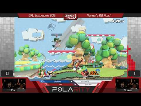 CFL Smackdown 208 Ultimate - Doc (Incineroar) vs Vulpae (Zelda, Palutena) - Winners R3 Pool 1