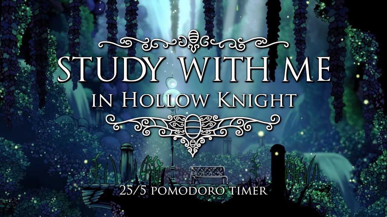 Study with Me in Hollow Knight | Knight's Studies | 25/5 Pomodoro Timer [2hr] [2K]
