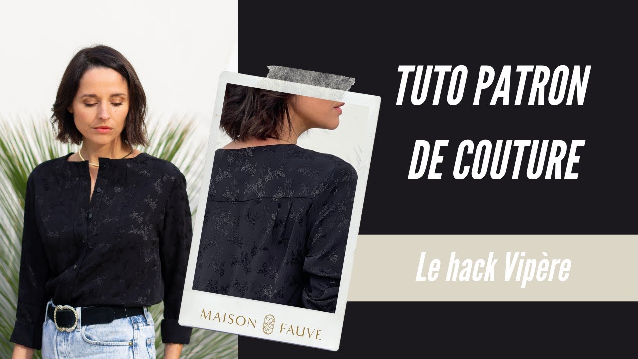 Free sewing pattern add-on for the Vipère jumpsuit - blouse version (PDF to download)