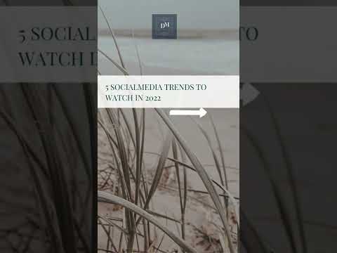 | 5 Social Media Trends To Watch In 2022 | Digital Marketing | Social Media Marketing | #shorts