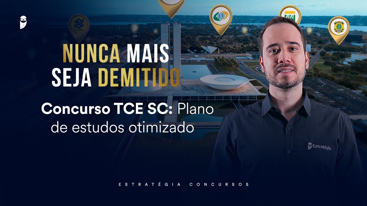 Concurso TCE SC: Plano de estudos otimizado - Nunca mais seja demitido 2026