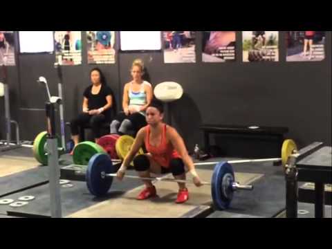 Alyssa Snatch Double 72 kg (159 lbs) at 63 kg bodyweight