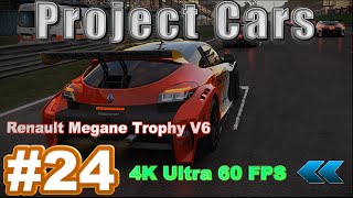 Project CARS - 4K Gameplay | New Renault Sport Car Pack | Megane Trophy V6 | G27