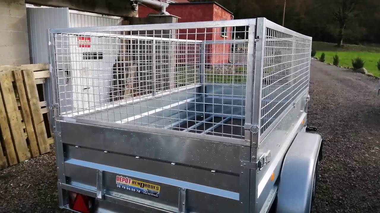 Remorque double essieux Lc 252 galva