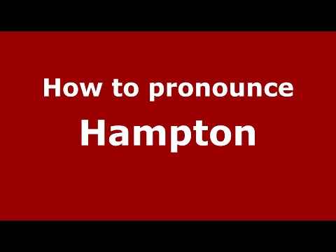How to pronounce Hampton
