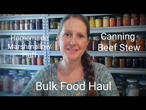 Canning Beef Stew ~ Homemade Marshmallow Fluff Recipe ~ Bulk Food Haul