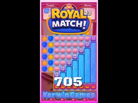 Royal Match Level 705 - Hard Level - No Boosters