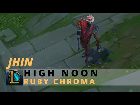 High Noon Jhin Ruby Chroma - League Of Legends