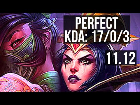 AKALI vs LEBLANC (MID) | 17/0/3, Legendary, 400+ games | KR Challenger | v11.12