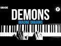 Imagine Dragons - Demons Karaoke SLOWER Acoustic Piano Instrumental Cover Lyrics