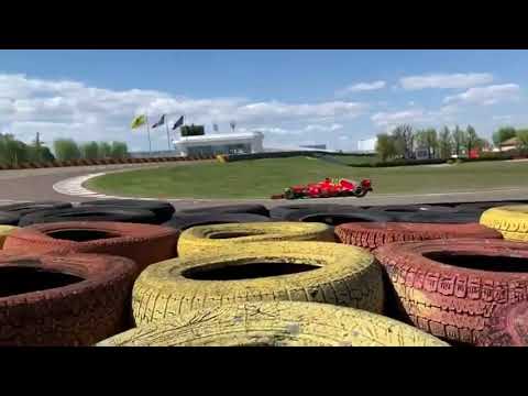 Robert Shwartzman testing the SF71H at Fiorano