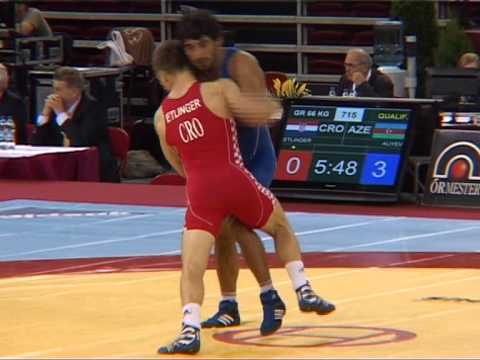 SWWC2013 / Dominik Otlinger (CRO) - Hasan ALIYEV - GR 66 kg, 1/32 final match