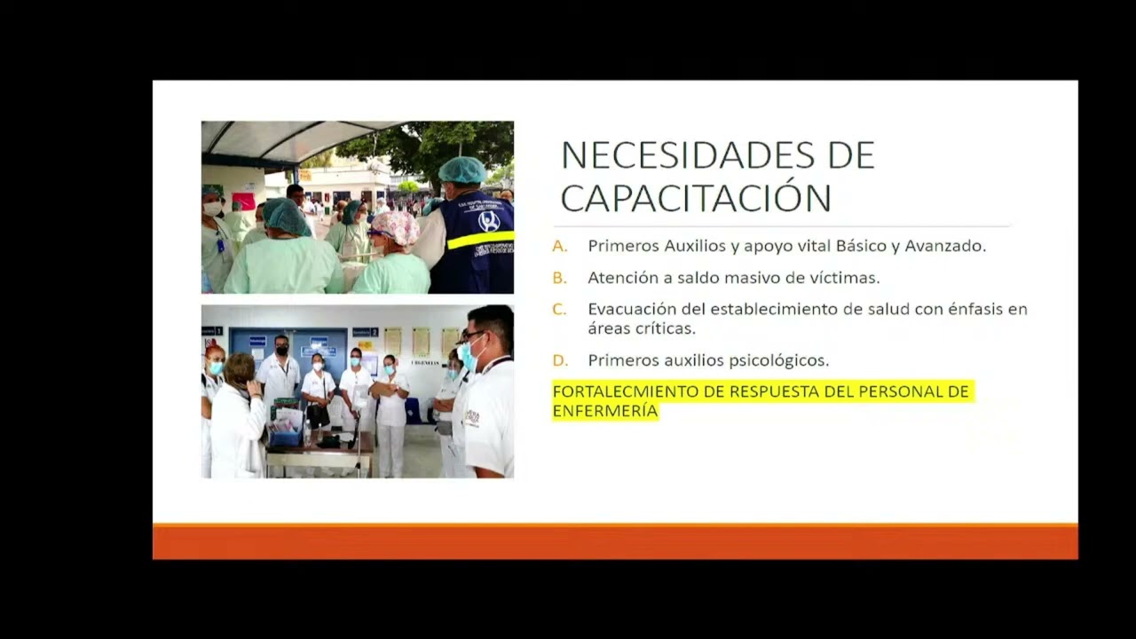 Roles y responsabilidades del personal de Enfermería en Desastres