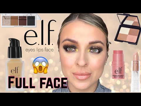 My ELF cosmetics FULL FACE  of drugstore make up | in depth review