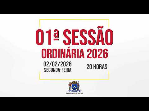 01ª Sessão Ordinária de 2026