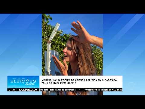 Marina JHC faz campanha na Zona da Mata e participa de caminhada em Maceió - 30/09/2026