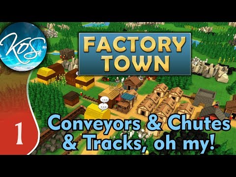 Factory Town Ep 1: FACTORIO VILLAGE - (Extremely Alpha!) - Let's Play, Gameplay