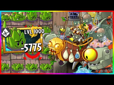 Dartichoke Level 1000 vs 10 of Each Freakin Zombots - Plants vs Zombies 2 Epic HACK