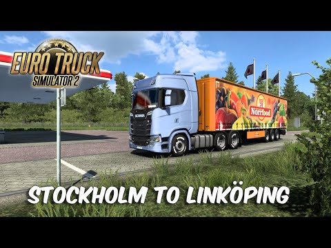Stockholm to Linköping | Euro Truck Simulator 2 | ETS2 1.43 Mods | Scania S | Tobii Eye Tracker 5