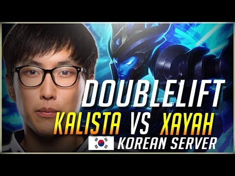 Doublelift Korean Solo Q | Kalista vs Xayah (Patch 7.18) League Of Legends Gameplay