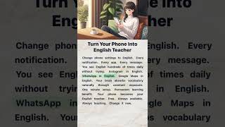 Turn Your Phone Into English Teacher | English Reading and Listening Practice #englishforbeginners