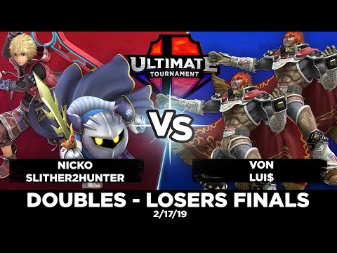 Von + Lui$ vs. Slither2Hunter + Nicko - Doubles - Losers Finals - Feb Smash Ultimate