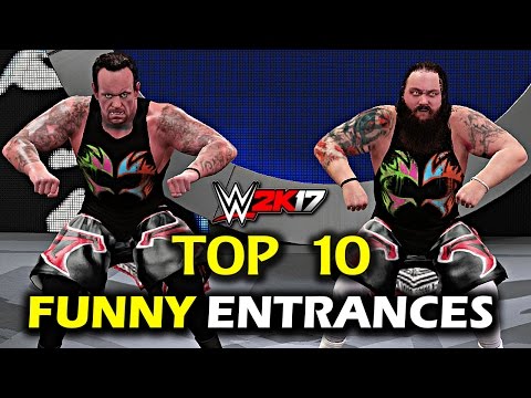 WWE 2K17 - Top 10 Funny Entrances "GIMMICK SWAP" Reigns, Lesnar, Orton, Cena & More! (PS4/XB1)