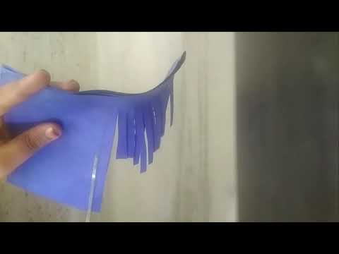 Creating a beautiful flower with paper/aza azi vlog